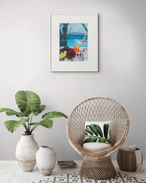 Aperol Siciliano &middot; Anton Gudzykevych &middot; 50&times;70 cm &middot; L&aacute;mina art&iacute;stica AP.18 фото