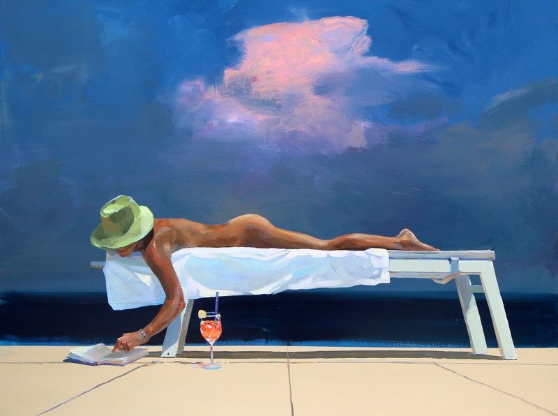Relajaci&oacute;n de agosto &middot; Mariia Zhurykova &middot; 50&times;70 cm &middot; L&aacute;mina art&iacute;stica AP.21.2 фото