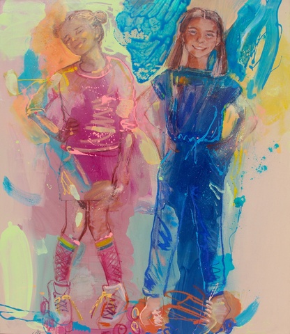 Best friends 110x95 cm