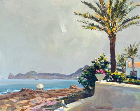 Spring in Cala Blanca 95x120 cm