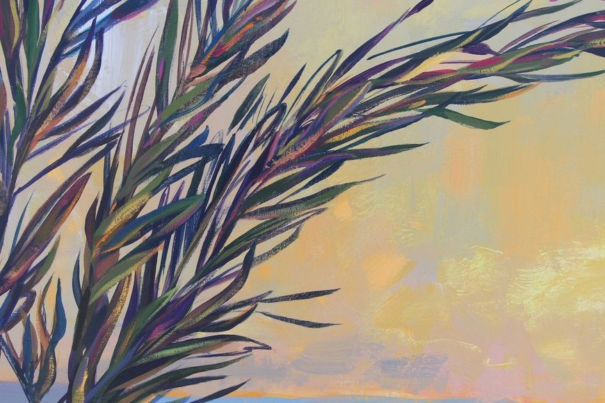 Golden Hour in Javea Bay 85x180 cm