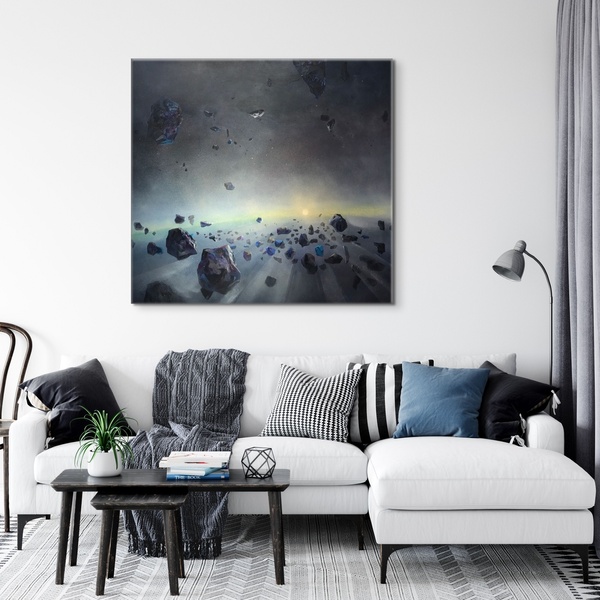 Silent rumble 140x140 cm