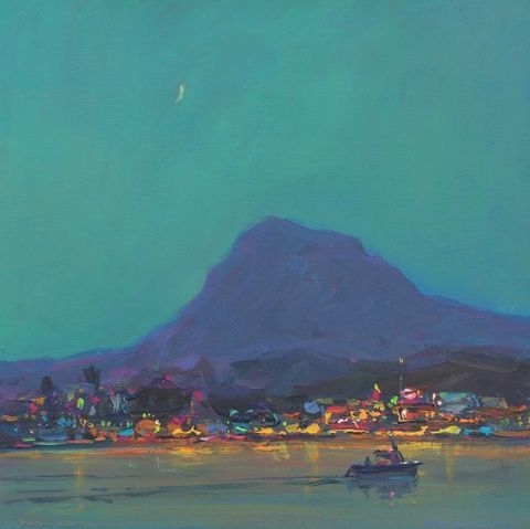 Evening in Javea 40x40 cm