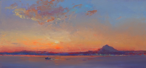 Sunset in Javea Bay 85x180 cm