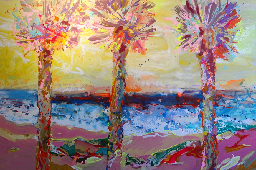 The favourite beach 120x180 cm