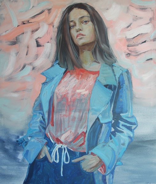 My trench coat 110x95 cm