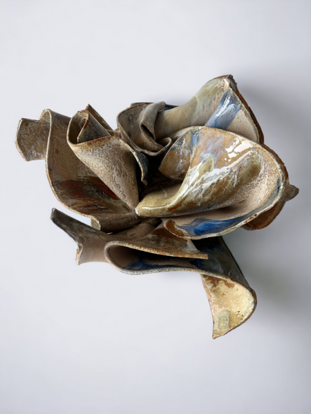 Ceramic sculpture Stone Flower