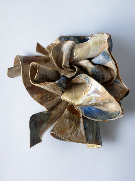 Ceramic sculpture Stone Flower