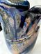 Ceramic sculpture Vase Blue Flower