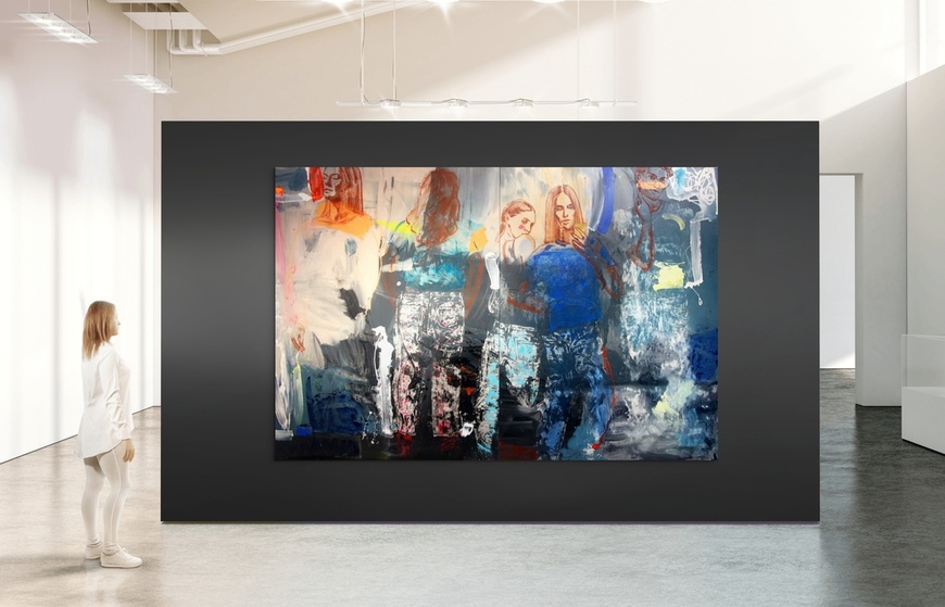 Watching sunset 200x300 cm