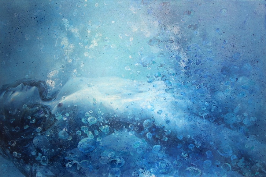 Dipping. Summer vibes 120x180 cm