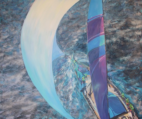 Sailing Week. Full on 150x180 cm