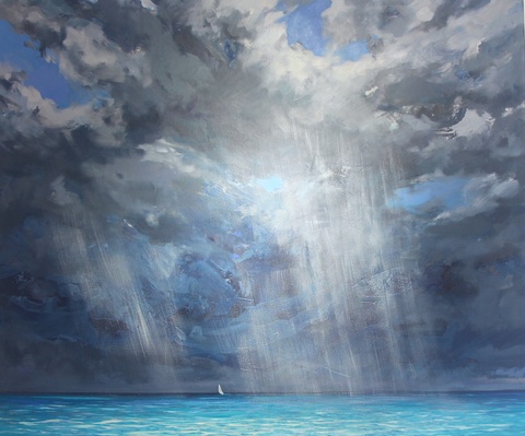 Atlantic. Azure Waters 150x180 cm