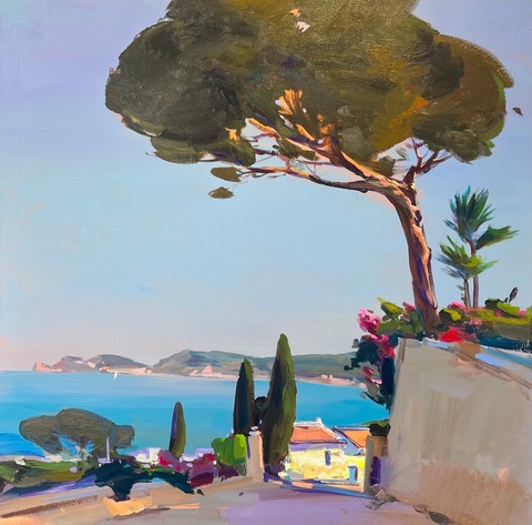 Evening in Javea 100x100 cm