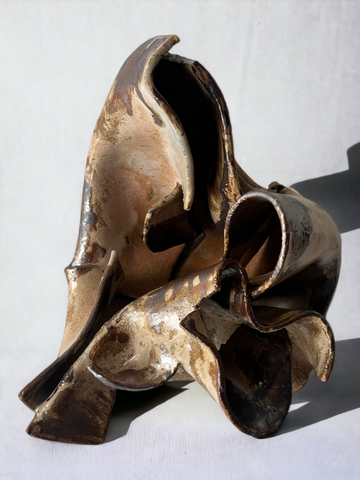 Ceramic sculpture Iron Flower